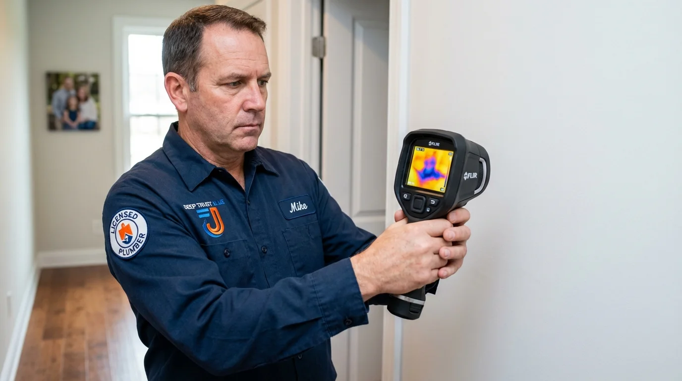 Thermal imaging leak detection by Johns Plumbing LLC in Pennsboro
